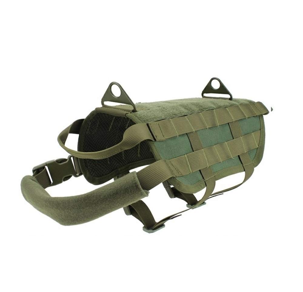 Amazon | 犬用 ハーネス ミリタリー風 迷彩柄 首・胴回り調整可能 介助